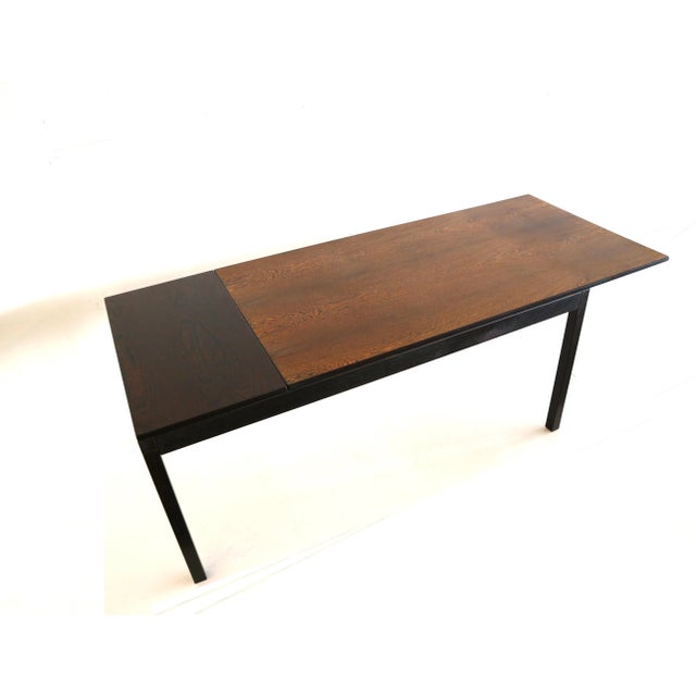 Vintage Brutalist Extendable Wenge Dining Table, 1960s For Sale - Image 6 of 8