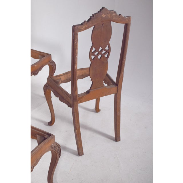 Portuguese Dining Chairs, 1890s, Set of 6 For Sale - Image 9 of 10