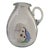 Vintage Judaica Hand Painted Moses Hand Blown Art Glass Pitcher For Sale