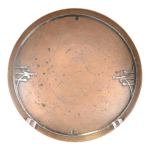 Heintz Arts & Crafts Sterling Silver on Bronze Dish or Catchall