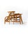 Hollywood Regency French Riviera Rattan and Bamboo Recliner Chair, 1920s For Sale - Image 3 of 9
