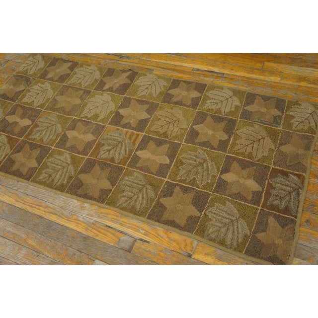 American Antique American Hooked Rug For Sale - Image 3 of 12
