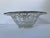 Mid-Century Silver Overlay Pressed Glass Centerpiece Bowl With Scalloped Rim For Sale - Image 4 of 11
