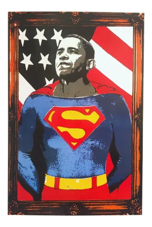 Mr. Brainwash " Obama Superman " Limited Release Lithograph Print Pop Art Poster