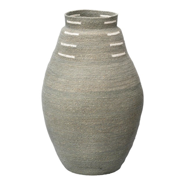 Jamie Young Rainforest Seagrass Basket For Sale