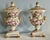 Vintage Italian Charleston Line Porcelain Lidded Lamp W/Roses - a Pair For Sale - Image 4 of 13