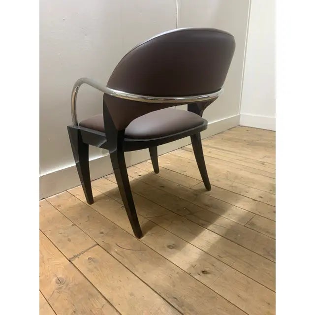 Brueton Attributed to Brueton Willow Side Chair For Sale - Image 4 of 5