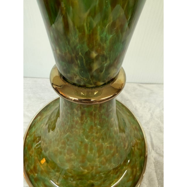 Cohn-Stone Studios Aurora Flared Art Glass Vase For Sale - Image 11 of 12