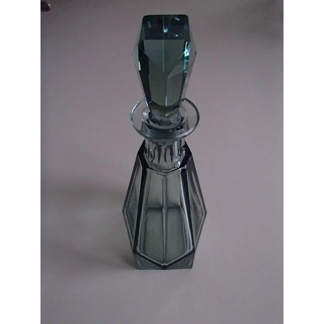 1930s Art Deco Blue Green Carafe, 1930s For Sale - Image 5 of 10