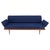 Wood Peter Hvidt Solid Teak Sofa New Blue Wool Upholstery Original Springs For Sale - Image 7 of 12