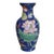 Tall Chinoiserie Cobalt Blue Ceramic Vase With Floral and Bird Motif For Sale In Oklahoma City - Image 6 of 6