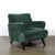 Pair of Mid-Century Curvilinear Green Mohair Lounge Chairs W/ Ebonized Supports For Sale - Image 13 of 15