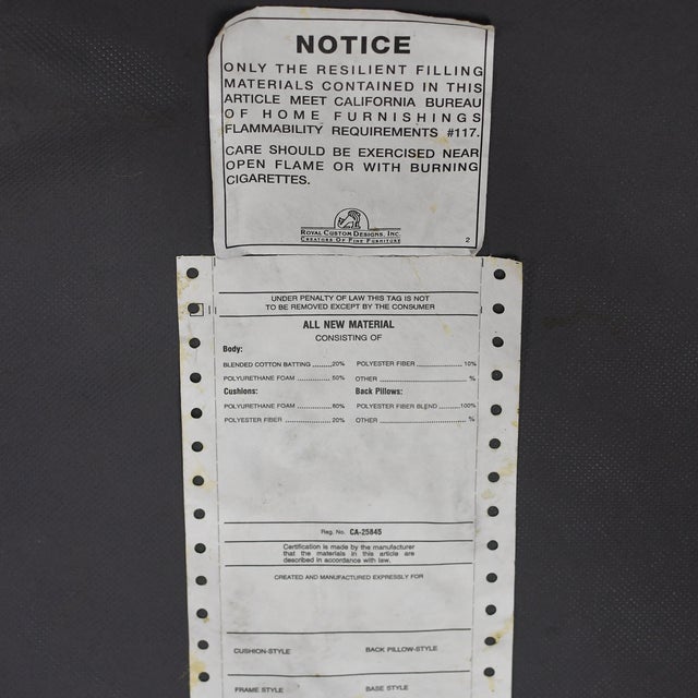 Vintage Royal Custom Designs Designer Horsehair Ottomans, a Pair For Sale - Image 9 of 9