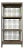 Rustic Elm Wood Bookcase For Sale