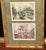 1980s Vintage Framed Triptych Parisian Street Scenes Lithograph Prints by Georges B. For Sale - Image 5 of 10