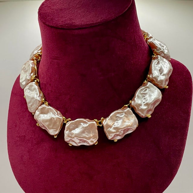 Make a striking statement with this authentic early vintage Kenneth Jay Lane choker necklace from the 1960s–1970s boutique...