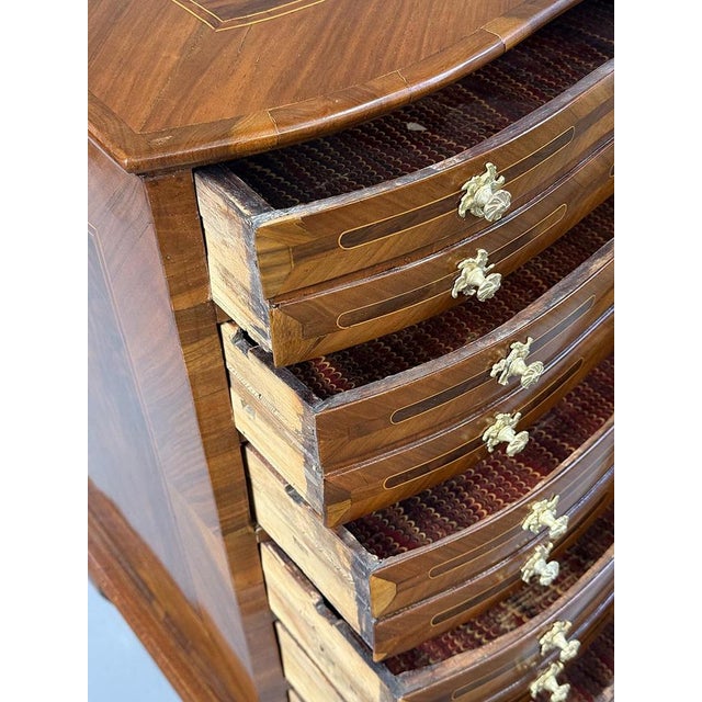 Wood Antique Neoclassical Chest of Drawers with Inlays, 1810s For Sale - Image 7 of 12