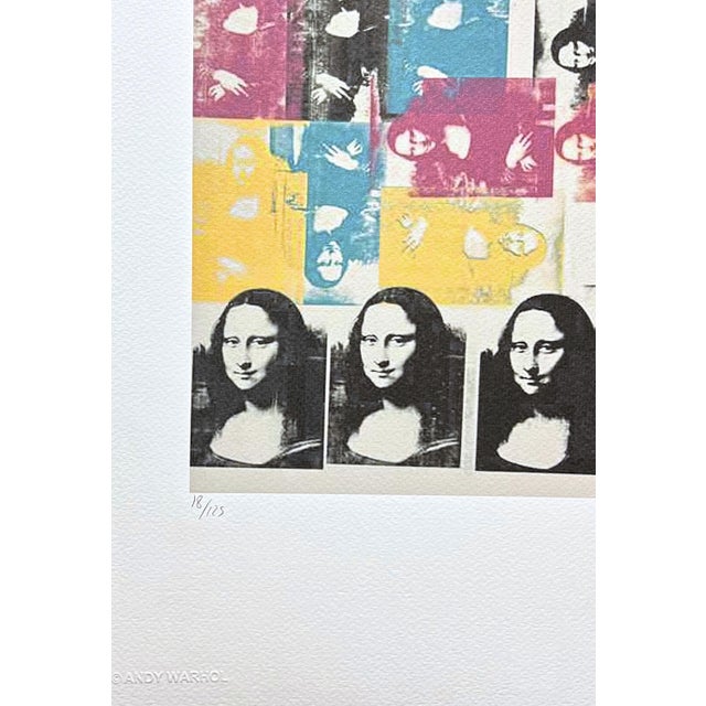 After Andy Warhol, Colored Mona Lisa, 1980s, Lithograph For Sale - Image 4 of 9