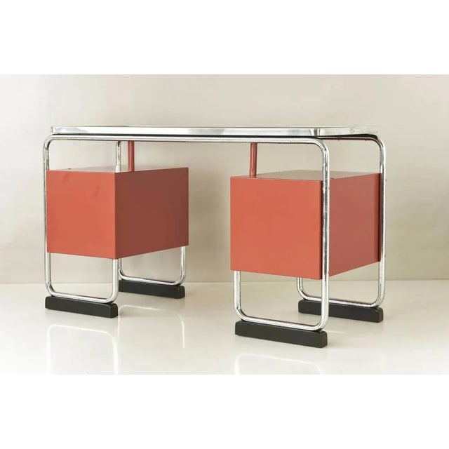 Tubular Steel Desk, Germany, 1950s For Sale - Image 6 of 14