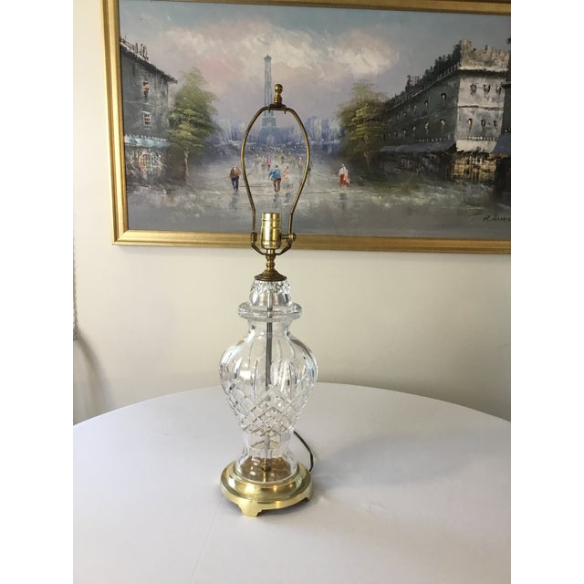 Waterford Crystal “Lismore” Ginger Jar Lamp Chairish