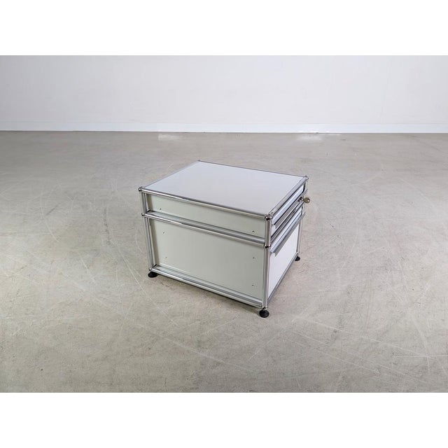 Metal White Office Chest of Drawers by Fritz Haller for USM Haller For Sale - Image 7 of 9