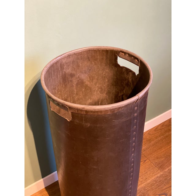 Vintage Industrial Italian Bins in Vulcanized Fiber with Markings from Fashion Factory, Italy, 1920s, Set of 4 For Sale - Image 10 of 18