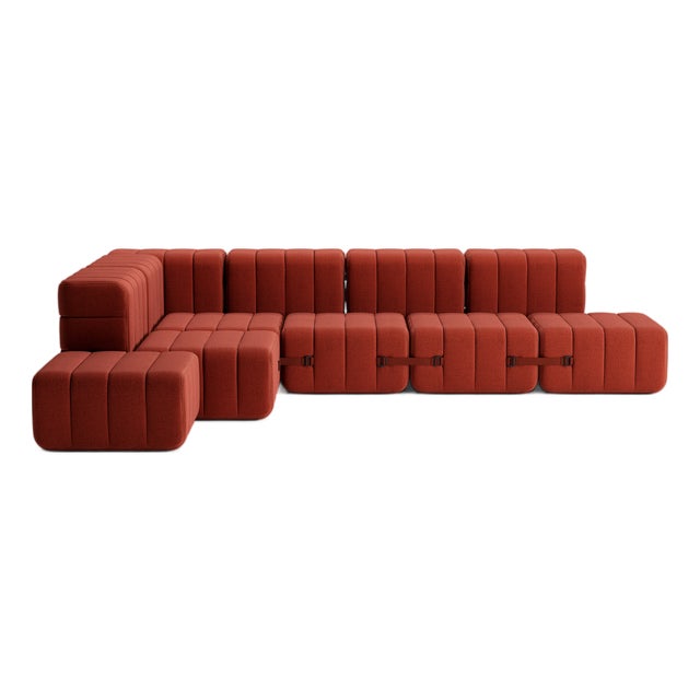 Large Flexible Corner Sofa from Ambivalenz, Set of 12 For Sale