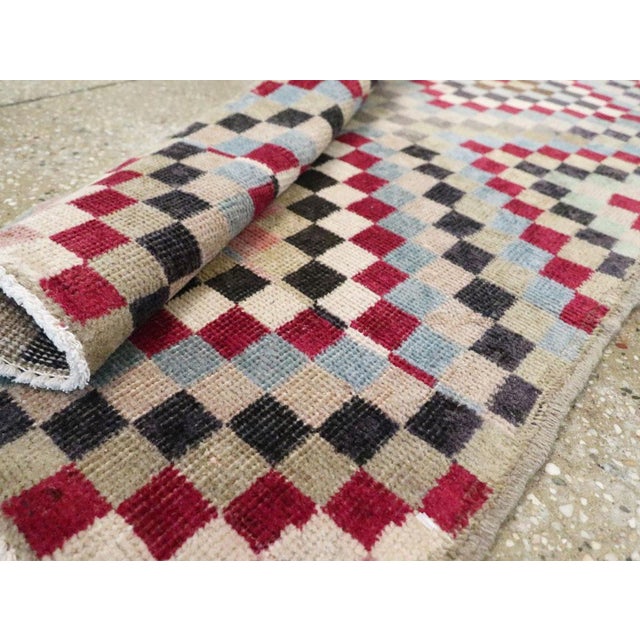 Galerie Shabab Collection Mid-20th Century Turkish Anatolian Small Runner For Sale - Image 10 of 10