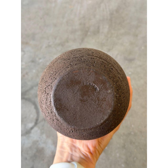 Lehmann Danish Ceramic Vases Set of 2 – Red Lava Glaze Mid Century Modern 1960s For Sale - Image 10 of 10