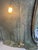 Vintage Brass Bridge Lamp With Glass Shade For Sale - Image 6 of 11