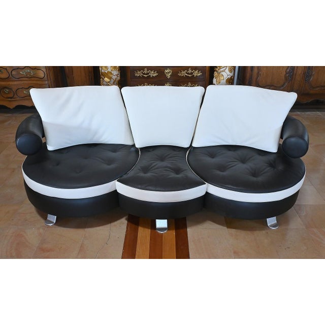 Italian Three-Seater Sofa by Mario Spinelli for Formenti, 1980 For Sale - Image 5 of 18