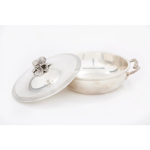 Vintage French Silverplate Covered Dish For Sale In New York - Image 6 of 13