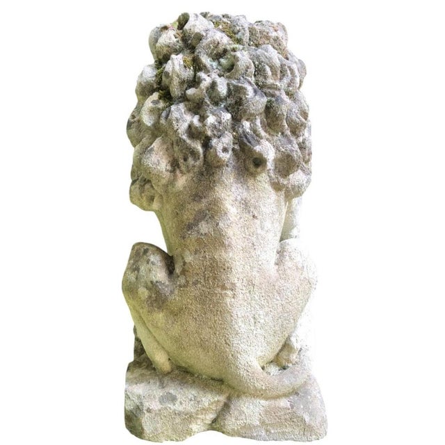 Gold Stone Lions, 1950s, Set of 2 For Sale - Image 8 of 12