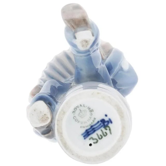 Late 20th Century Late 20th Century Child With Accordion Figurine by Royal Copenhagen For Sale - Image 5 of 6