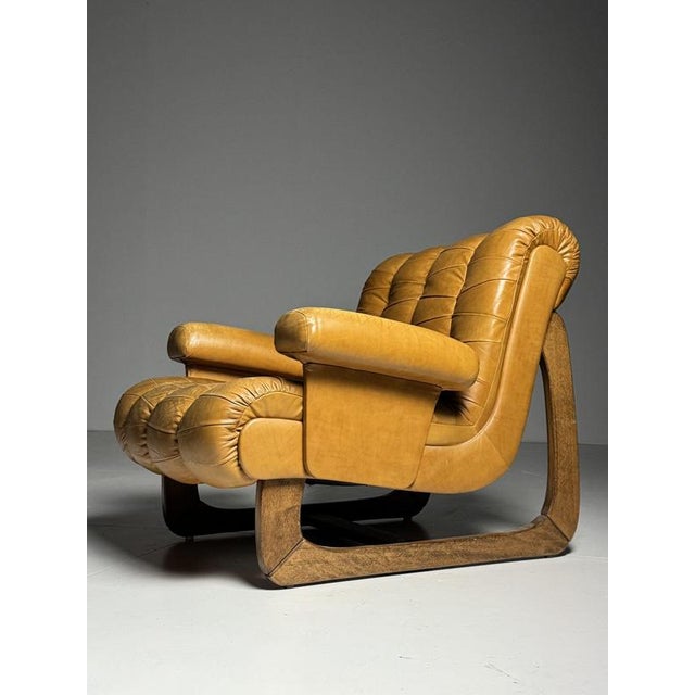 Vintage Italian Armchairs in Leather, 1970, Set of 2 For Sale - Image 14 of 18