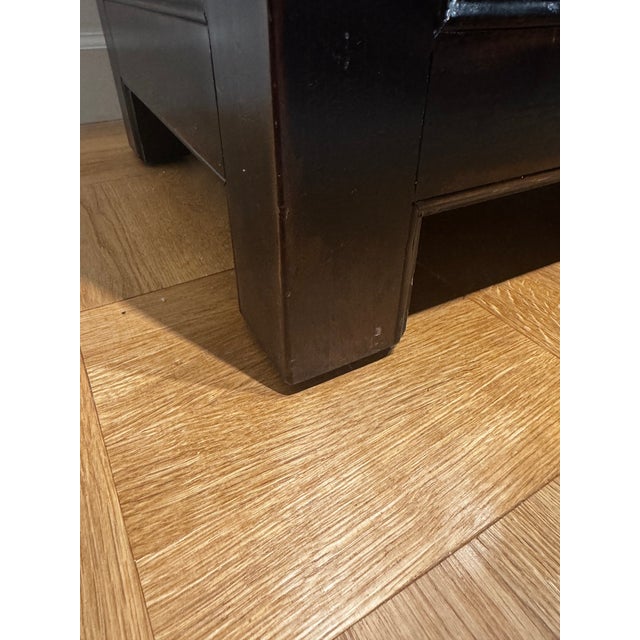 Ethan Allen Ming Small Media Cabinet in Aged Ember Black, 2017 For Sale - Image 10 of 18