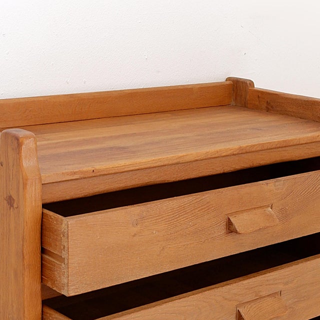 Brutalist Oak Chest of Drawers from De Puydt, Belgium, 1980s For Sale - Image 12 of 14