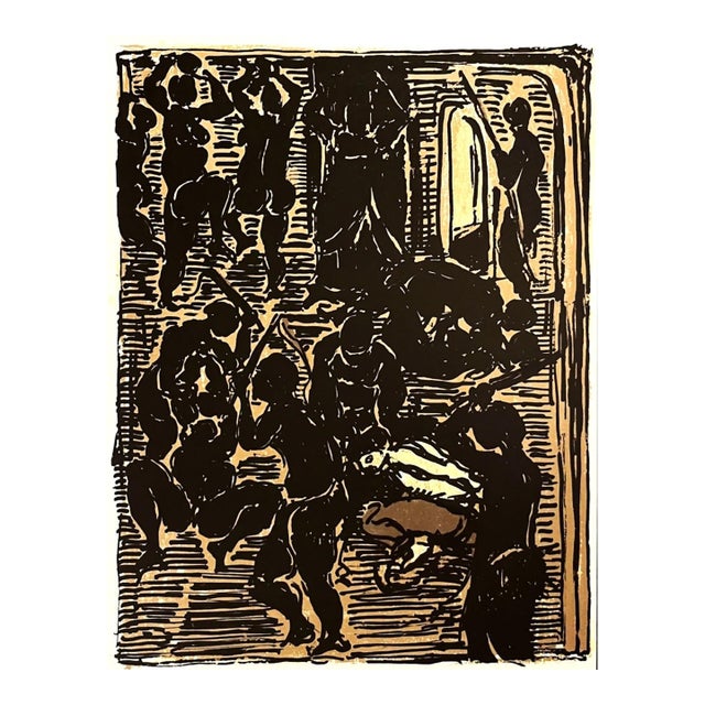 Andre Cottavoz Original Lithograph V2 6 Le Renegat Mourlot 1969 For Sale