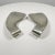 1970s Modernist Pewter Salad Serving Utensils by Shirley Charron Mid Century Mod For Sale - Image 13 of 13