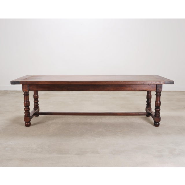 Country French Provincial Mahogany Farmhouse Dining Table 8 Ft For Sale - Image 18 of 18