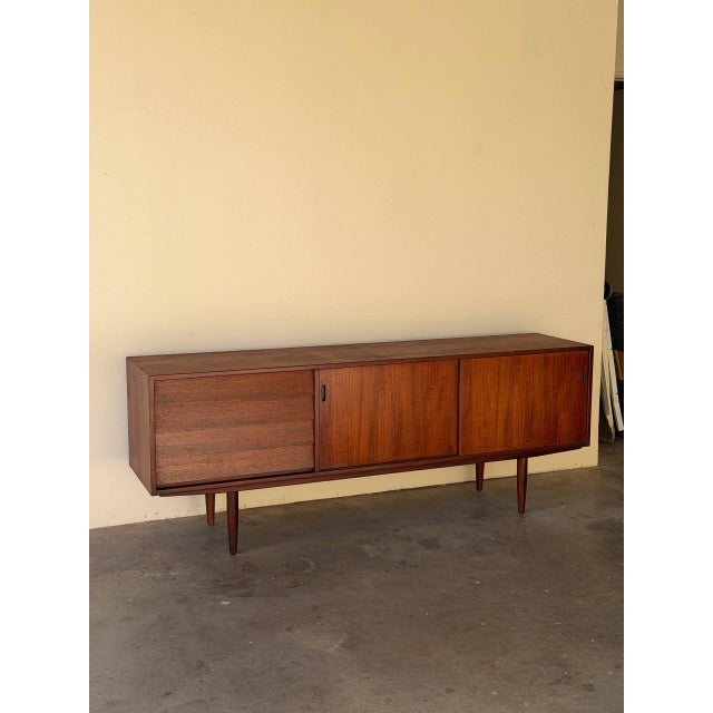 Danish Teak Sideboard by Bramin - Mid Century Modern Low Long Credenza 1960s For Sale - Image 10 of 10