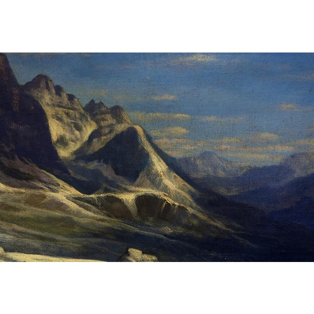 1980s Paolo De Robertis, Ghiacciaio, Oil on Canvas, Framed For Sale - Image 5 of 9