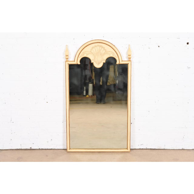 John Widdicomb Neoclassical Painted and Gold Gilt Large Wall Mirror, 1950s For Sale - Image 10 of 10