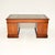 Mid 19th Century Antique Victorian Pedestal Desk in Walnut with Leather Top, 1860s For Sale - Image 5 of 12