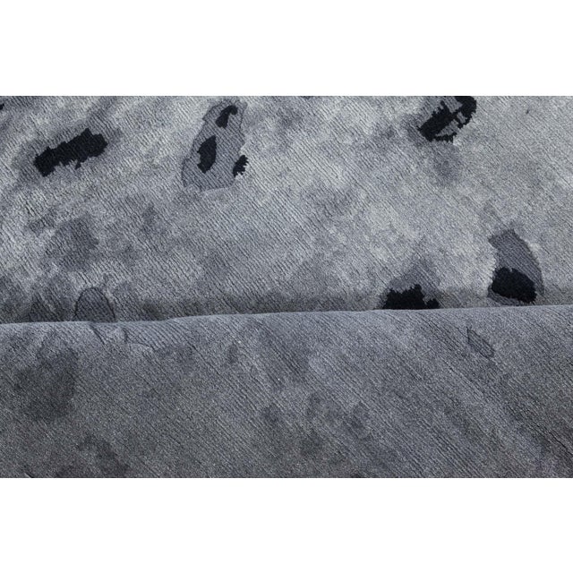 Modern Contemporary Smoky Leopard Rug in Black and Grey by Doris Leslie Blau For Sale - Image 3 of 10