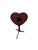 1990s Bombay Company Mahogany Flip Top Side Table Pedestal Stand Queen Ann Heart Shape For Sale - Image 11 of 14