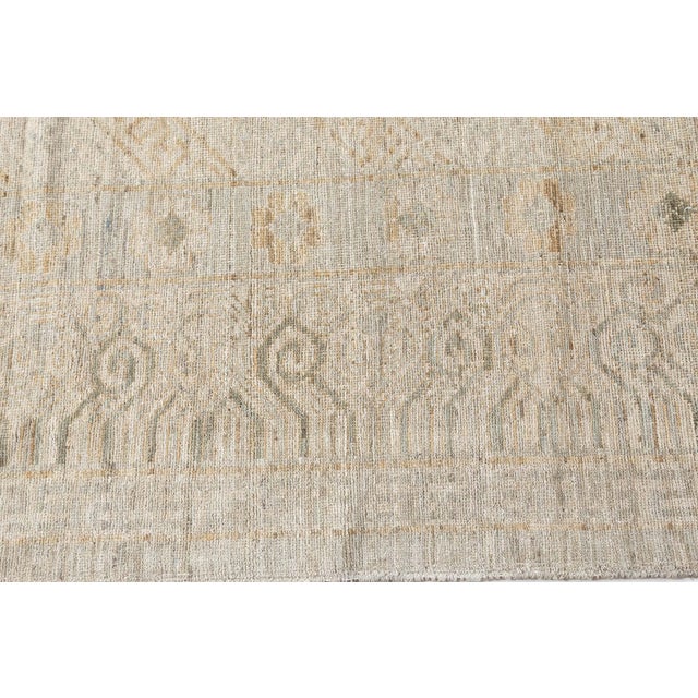 Greige Contemporary Samarkand Style Botanic Handmade Wool Rug by Doris Leslie Blau For Sale - Image 8 of 10