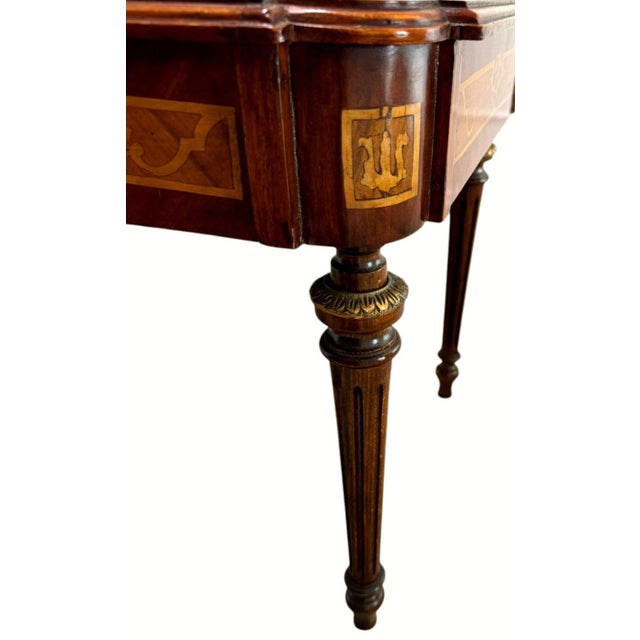 French Antique Louis XVI Revival Musical Trophy Marquetry Coffee Table, C. 1890–1910 For Sale - Image 3 of 14