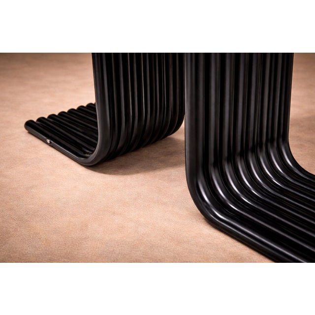 Forma Brazil Dining Table in Iron, Chrome, & Glass, Forma, 1970s For Sale - Image 4 of 12