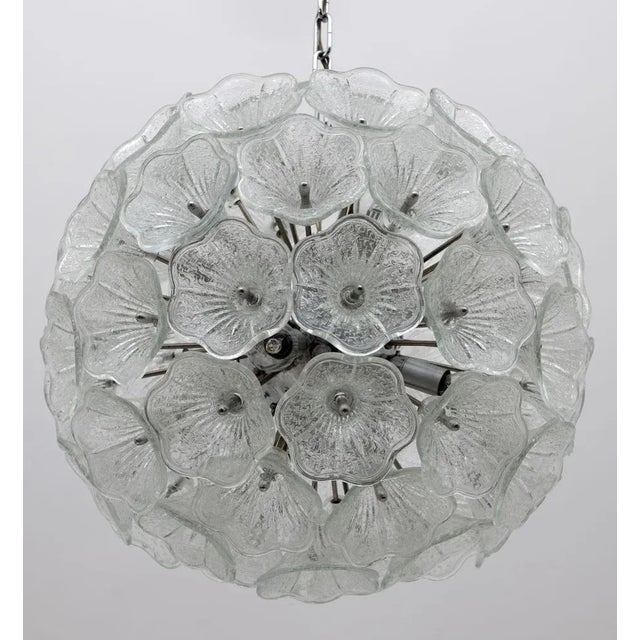 Mid-Century Modern Sputnik Murano Glass Flowers Chandelier by Paolo Venini for Veart, 1960s For Sale - Image 3 of 7